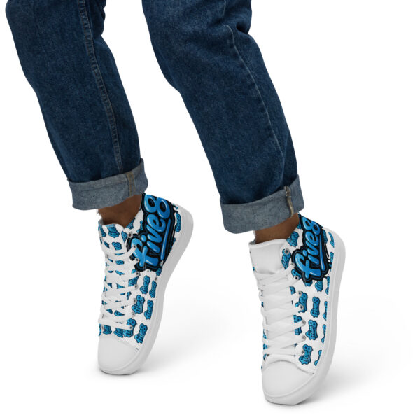 Five8 custom-made Dj Men’s high top canvas shoes - Image 2