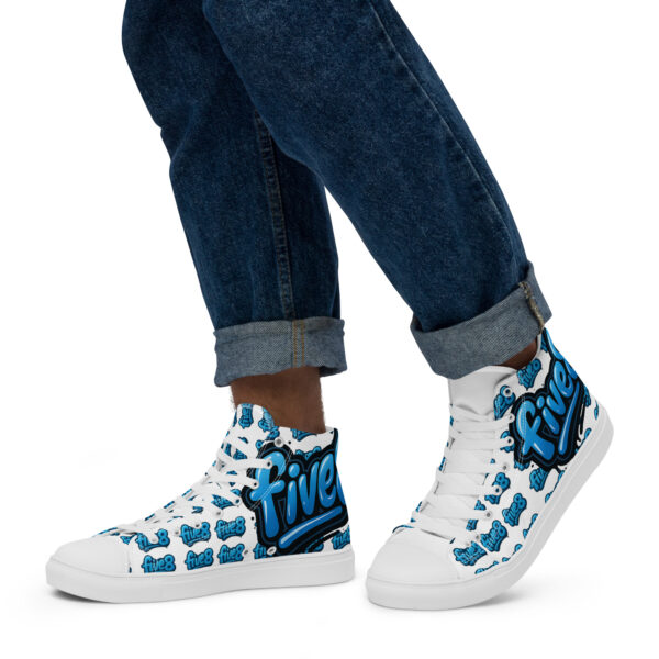 Five8 custom-made Dj Men’s high top canvas shoes - Image 4