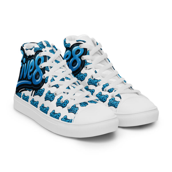 Five8 custom-made Dj Men’s high top canvas shoes - Image 13