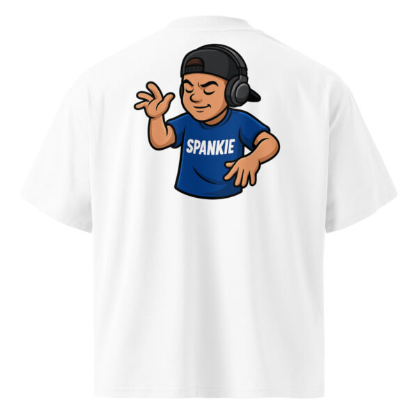 Spankie - dj Unisex organic oversized high neck t-shirt - Image 3