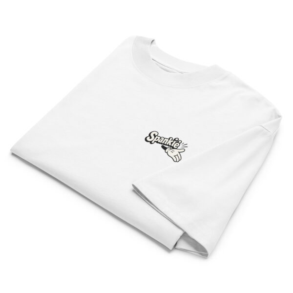 Spankie - dj Unisex organic oversized high neck t-shirt - Image 2