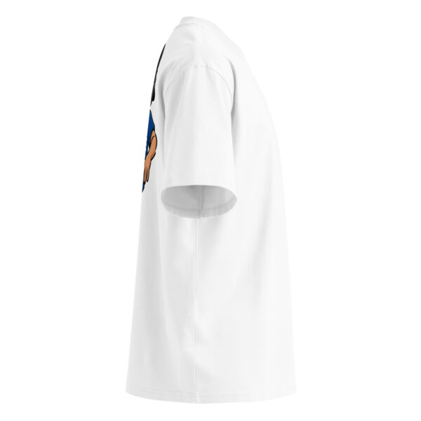 Spankie - dj Unisex organic oversized high neck t-shirt - Image 4