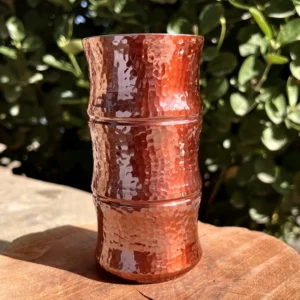 Handcrafted Pure Copper Coffee Mug Bamboo Shape Thickened Moscow Water Mule 300 ml Breakfast Cup Moscow Drinkware Tableware 1