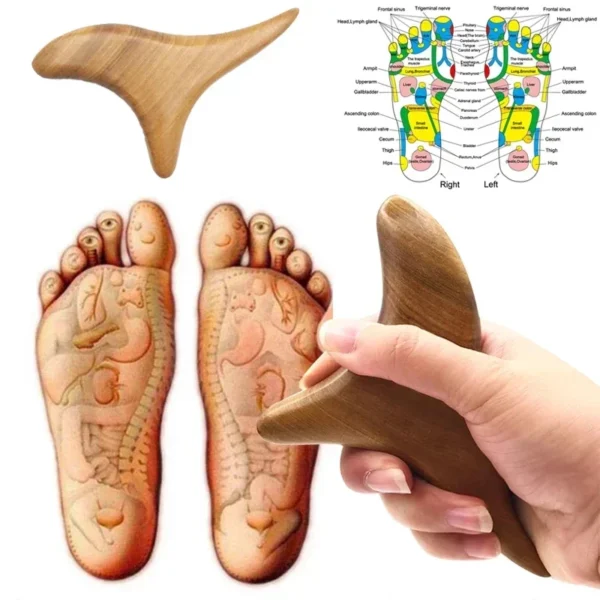 Wood Trigger Point Massage Gua Sha Tools Professional Lymphatic Drainage Tool Wood Therapy Massage Tools for Back Neck Leg Hand 1