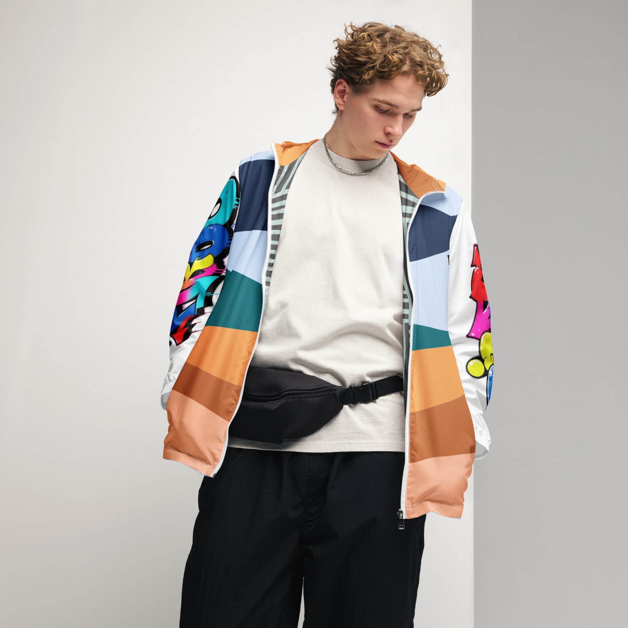 Men’s windbreaker - Pirate Rob Design - Image 14