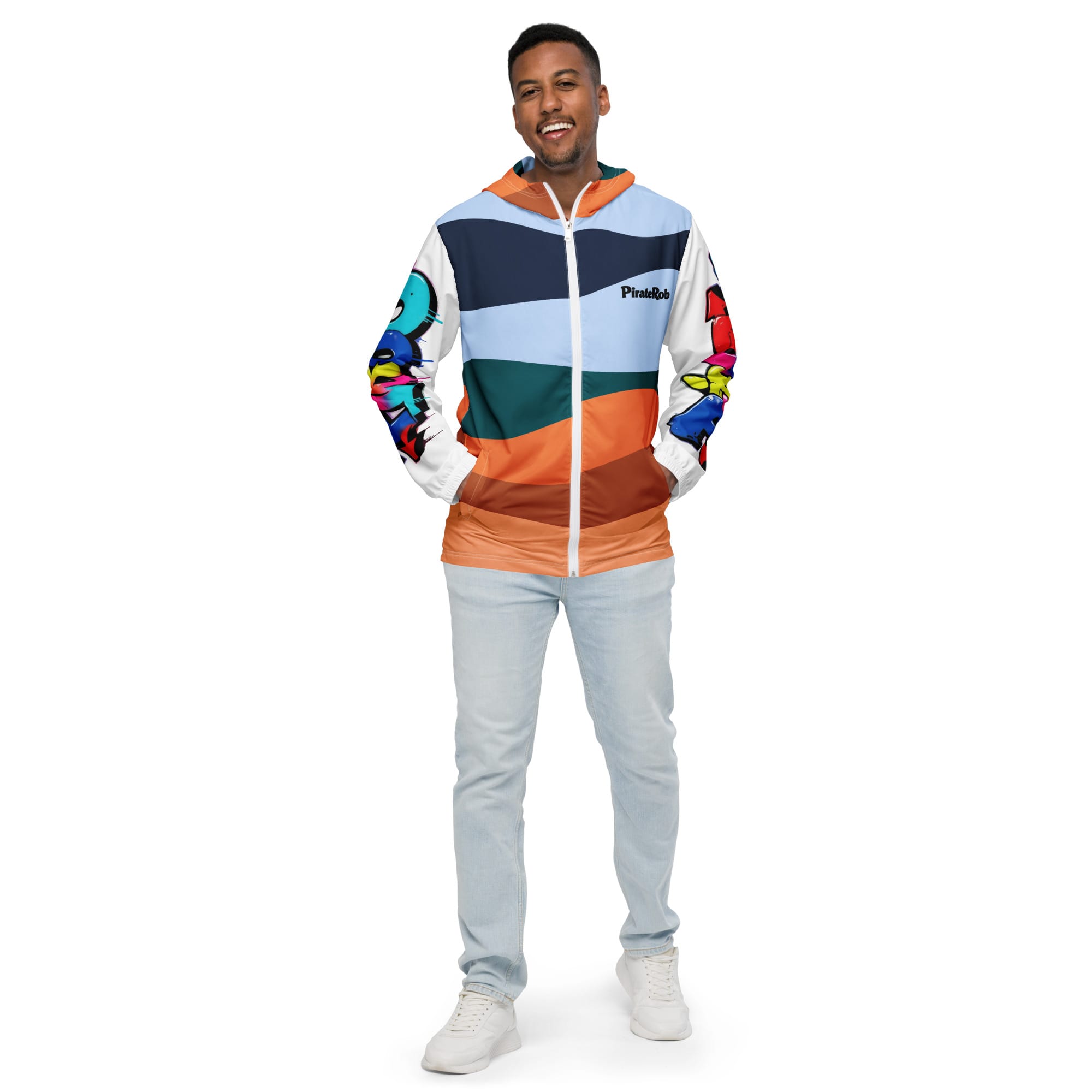 Men’s windbreaker - Pirate Rob Design - Image 12