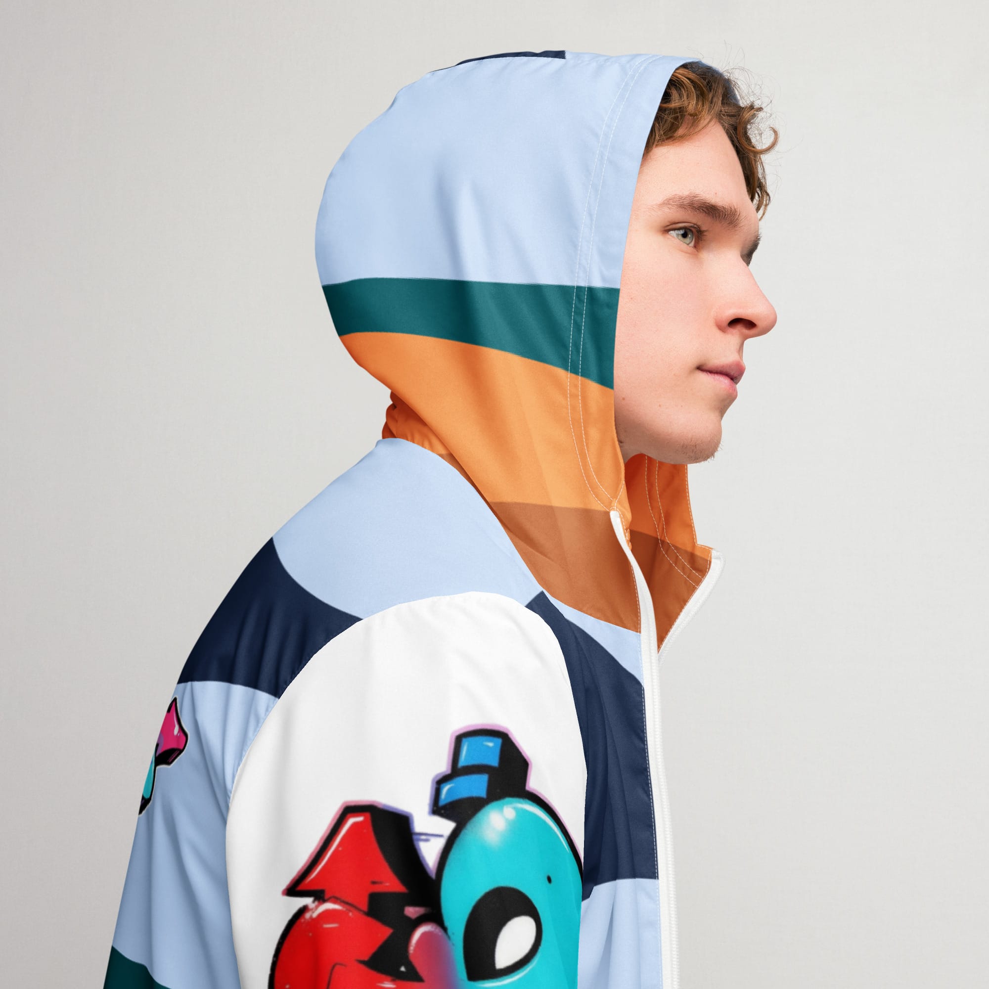 Men’s windbreaker - Pirate Rob Design - Image 15