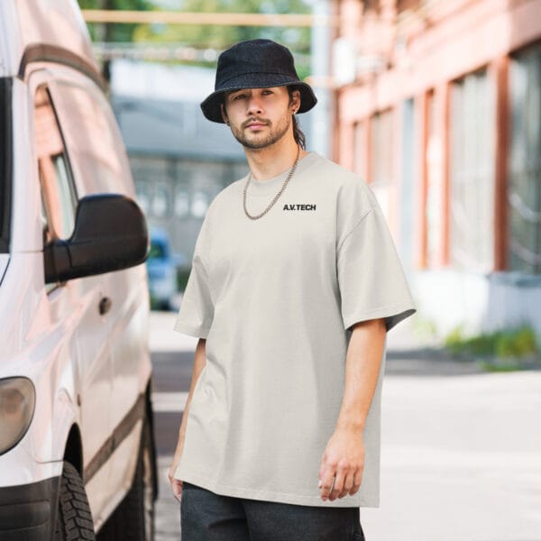 Oversized faded t-shirt - Av Tech