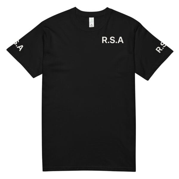 Unisex organic cotton tee = R.S.A Marshal