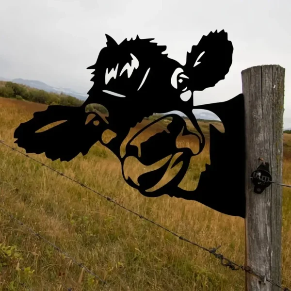 Add Farmhouse Charm to Your Garden with Cow Shape Iron Silhouette 2024 - Ideal for parties, outdoor decor