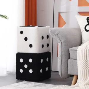 Stool Foot Stool Soft Comfortable Simple Warm Sturdy Base Stool for Home Living Room Bedroom Makeup Stool Shoes Stool