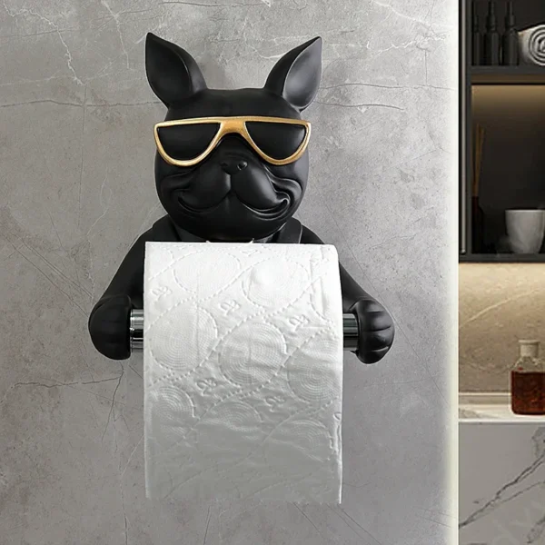 Paper Holders Creative Wall Mounted Tissue Holder Bathroom Kitchen Paper Roll Tube Cartoon Dog Living Room Toilet Decoration