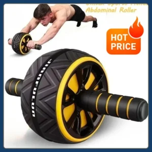 Hot-selling abdominal roller fitness equipment, suitable for both men and women, double-wheel silent abdominal roller.