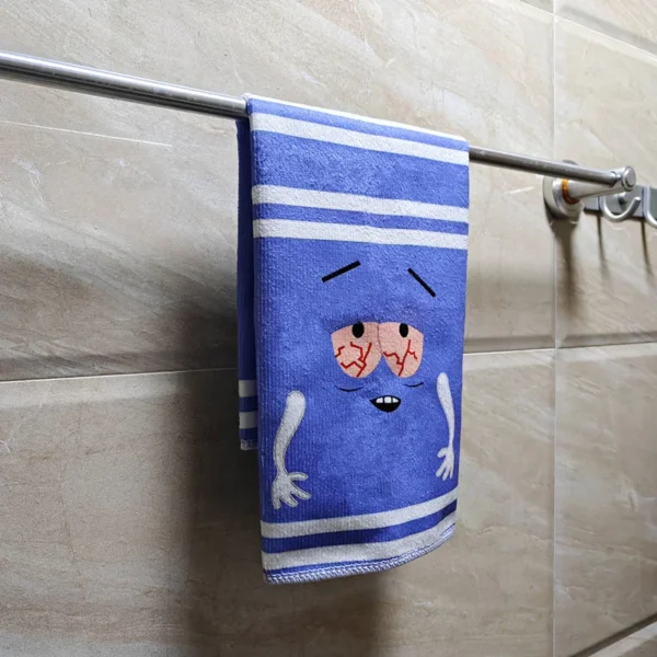 Cartoon Expression Soft Towel Cute Printing Quick-drying Double-sided Velvet Absorbent Towel Bath Wash Face Towel For Fun