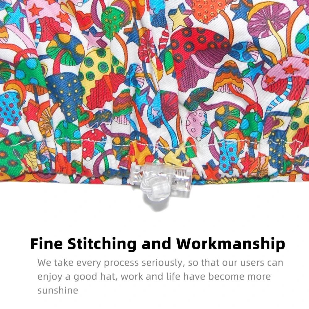 Women Long Hair Medical Scrub Caps Unisex Doctor Clinical Hospital Dentist Surgical Hats Adjustable Anesthesia Buckle Scrub Caps 6