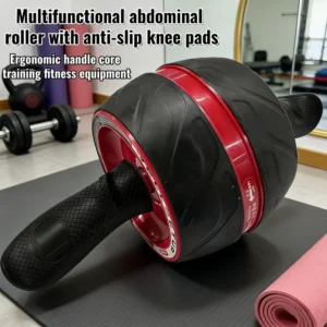 Rebound roller, abdominal exercise wheel (with knee pads) - Abdominal workout, gym exercise, fitness training, fitness equipment