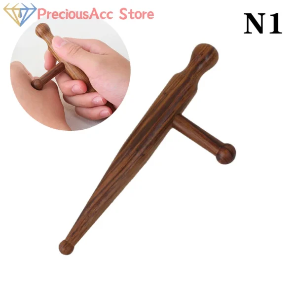Wood Acupoint Massage Stick Tool Natural Sandalwood Massager Reflexology Tools For Full Body Relaxing Deep Tissue Foot Massage