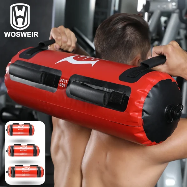 WOSWEIR-Portable Water Bag for Fitness, Inflatable Energy Strength Training, Lifting Bag, Power Bags, 10kg, 15kg, 20kg