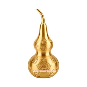 Feng Shui Copper Gourd Sculpture: Prosperity in Style